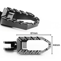 MC Motoparts Custom Engraved Name BUZZ FRONT Wide Foot Pegs - Personlization Footpegs - MC Motoparts