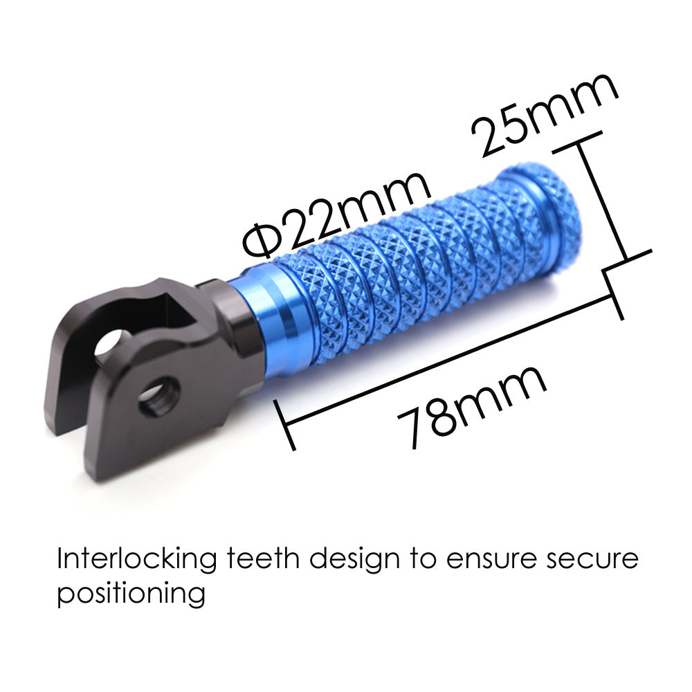 {Front}  Fits Yamaha XVS250 XVS400 Virago 250 POLE Foot Pegs - MC Motoparts