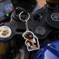 Official @lalaa.on.wheels Motorcycle Keychain - Premium Biker Girl Edition