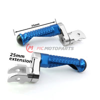 {Front}  Fits Greenger G3S G3 2023-2024 M-PRO 25mm Adjustable Foot Pegs - MC Motoparts