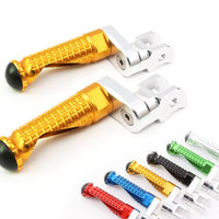 {Front}  Fits Yamaha XVS250 XVS400 Virago 250 M-PRO 25mm Adjustable Foot Pegs - MC Motoparts