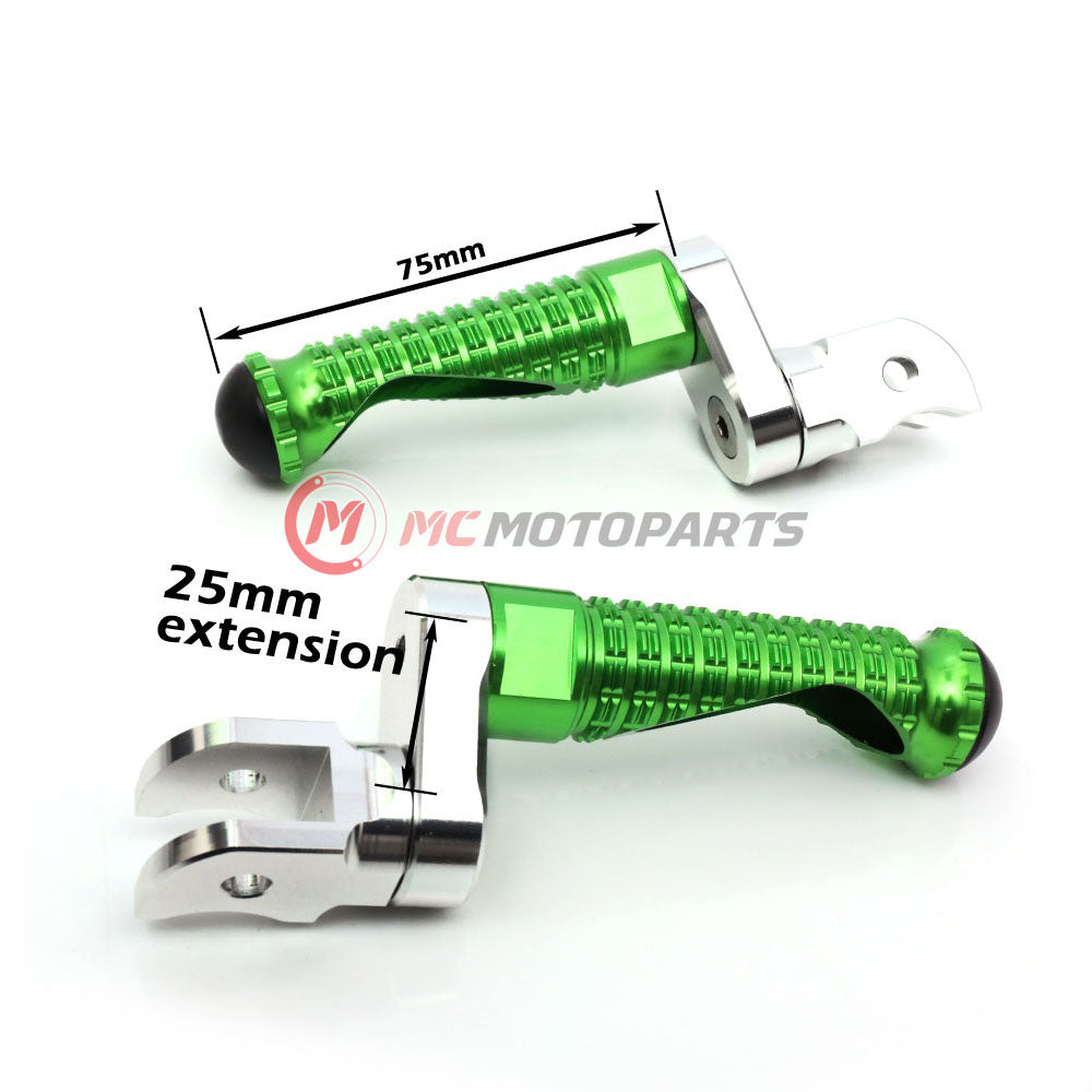 {Rear} Fits Honda CBR1000RR-R CB125R Rebel 500 25mm Adjustable M-PRO Foot Pegs - MC Motoparts