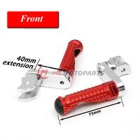 {Front}  Fits Kawasaki ZX-4RR 4R ZX-25R Ninja 1000 M-PRO 40mm Lowering Foot Pegs - MC Motoparts