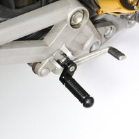 {Front}  Fits Greenger G3S G3 2023-2024 BLACK SHADOW 25mm Extension Foot Pegs - MC Motoparts