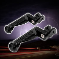 {Rear}  Fits Moto Guzzi V100 V7 V9 BLACK SHADOW 25mm Extension Rear Foot Pegs - MC Motoparts