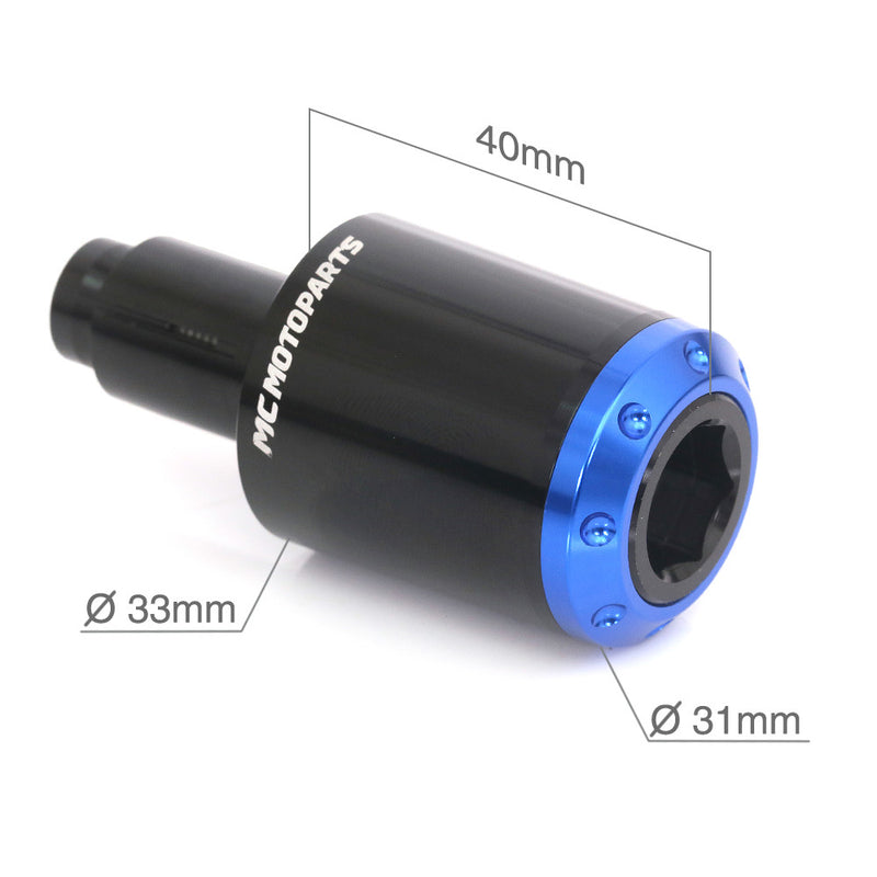Fit Triumph Daytona Street Triple 675 ATOM CNC Bar Ends - MC Motoparts