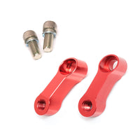 MC Motoparts CNC mirror extender and riser for Honda NC750X and CRF1000L Rebel rear view mirrors, enhancing visibility and positioning.