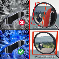 Honda NC750X and CRF1000L Rebel mirror extender and riser by MC Motoparts, CNC aluminum motorcycle rear view mirror upgrade