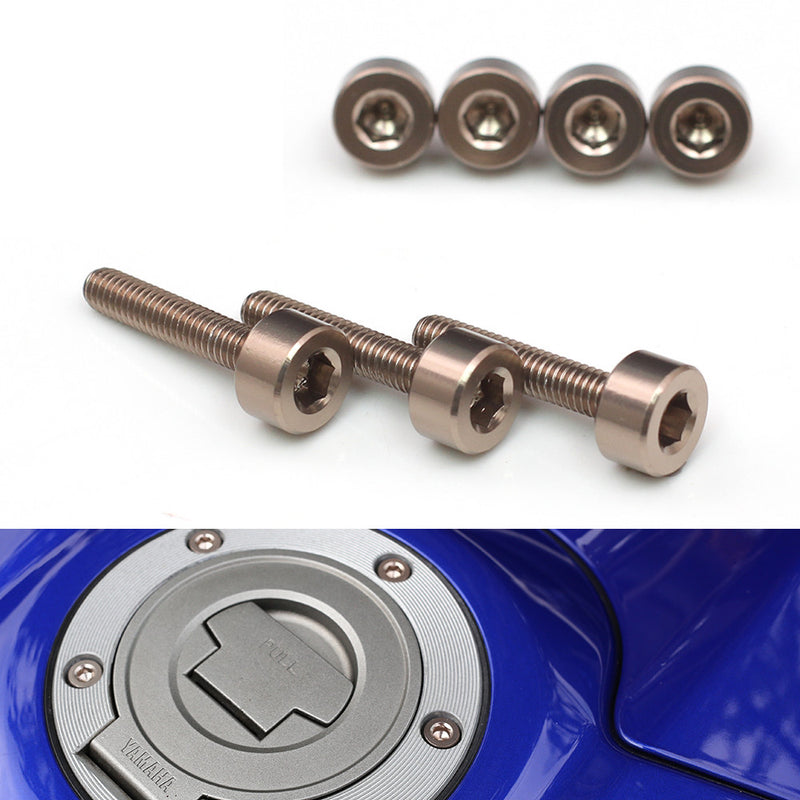Fits Honda CBR250RR CBR600 F2 F3 F4 VTR1000F FireStorm CNC Fuel Cap Bolts - MC Motoparts
