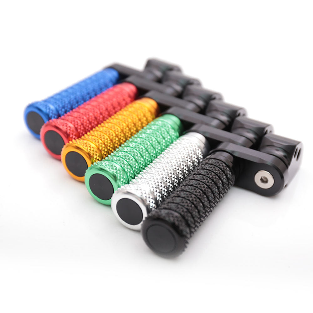 {Rear}  Fits Honda CBR1000RR-R CB125R Rebel 500 25mm Adjustable POLE Foot Pegs - MC Motoparts