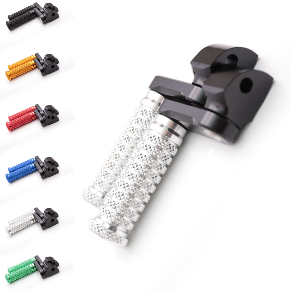 {Rear}  Fits Moto Guzzi V9 V7 V100 40mm Adjustable Rear POLE Foot Pegs - MC Motoparts