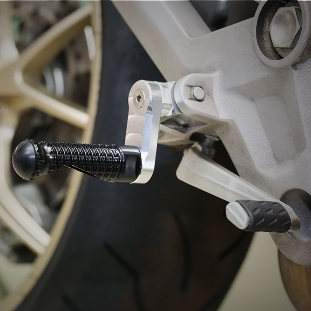 {Rear}  Fits Triumph Scrambler Bonneville EFI T100 40mm Adjustable M-PRO Foot Pegs - MC Motoparts
