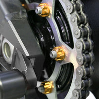 Fit Triumph Speed Triple 1050 Sprint SPOKE6 Billet M8 Rear Sprocket Nuts - MC Motoparts