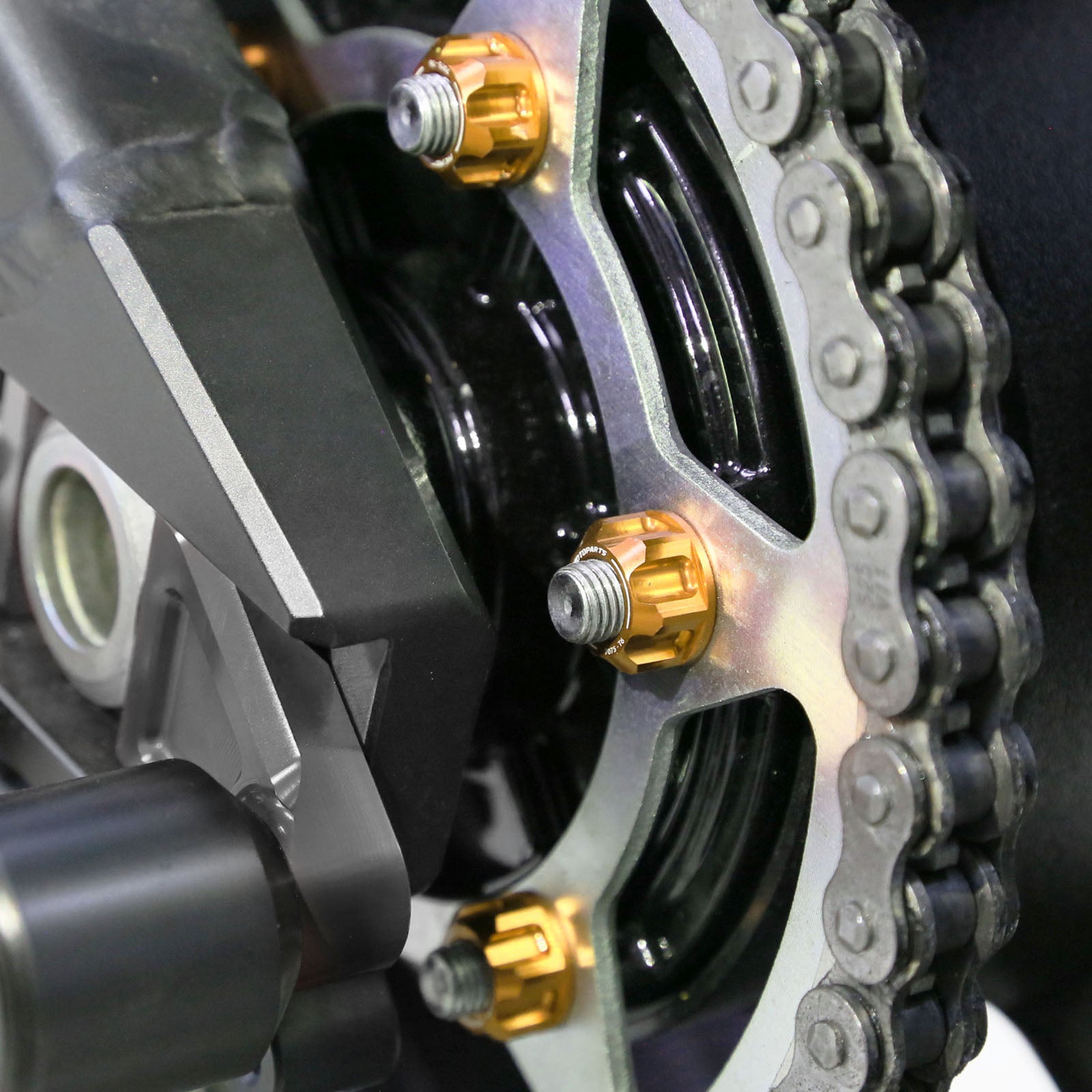 Fit Triumph Speed Triple 1050 Sprint SPOKE6 Billet M8 Rear Sprocket Nuts - MC Motoparts