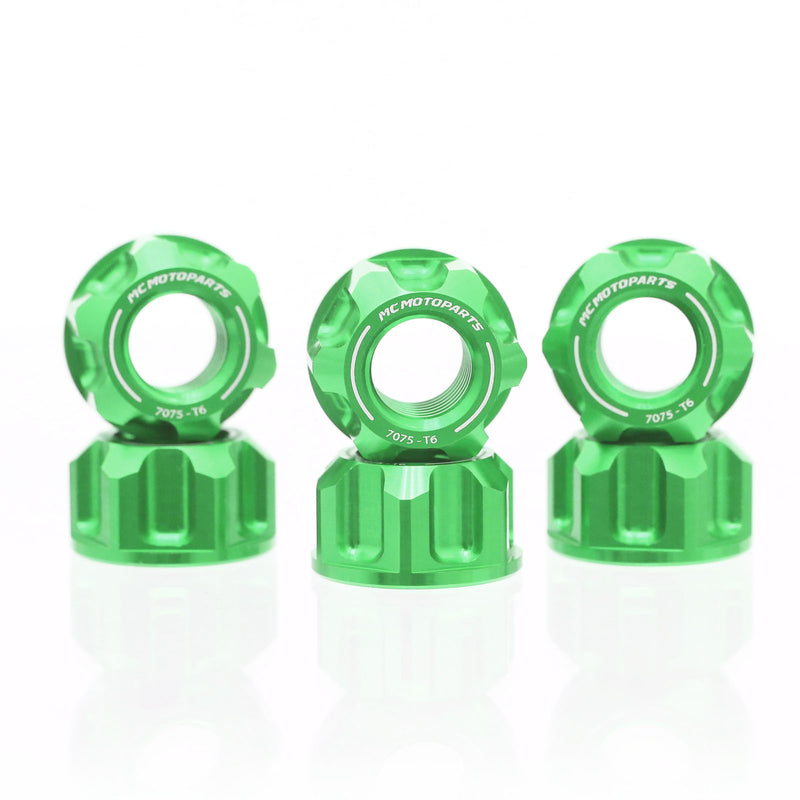 Fit Aprilia RS250 1998-2003 SPOKE6 Billet M8 Rear Sprocket Nuts - MC Motoparts