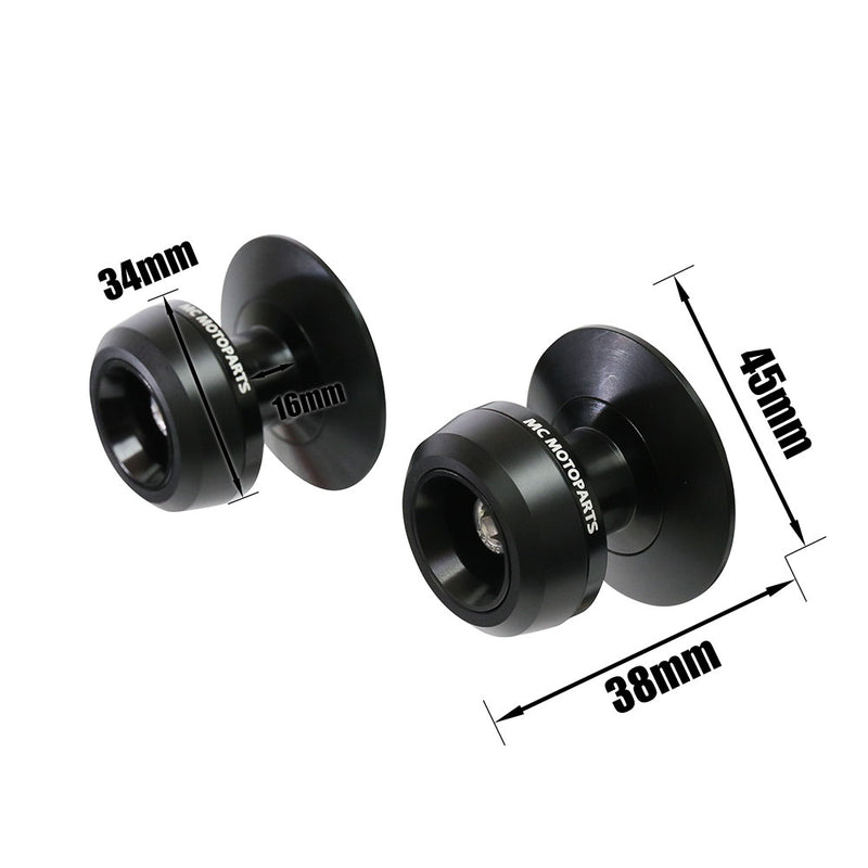 Fits Kawasaki Ninja 125 300R Versys 650 1000 TWALL 10mm Swingarm Spools - MC Motoparts