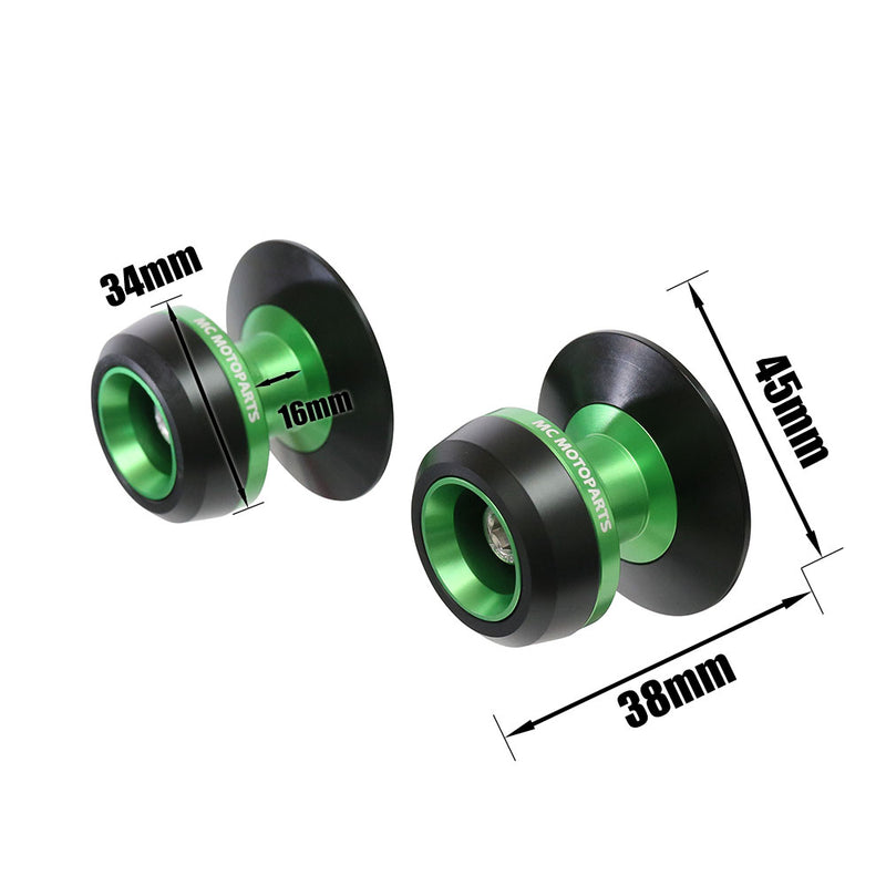 Fits Kawasaki Ninja 7 1000 e1 ZX10R ZX-4RR TWALL 8mm Swingarm Spools - MC Motoparts