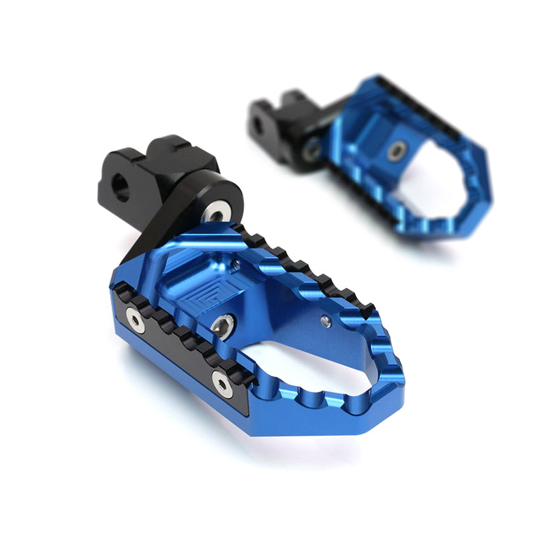 {Front}  Fits Moto Guzzi V9 V7 V100 TRC Touring 25mm Adjustable Wide Foot Pegs - MC Motoparts