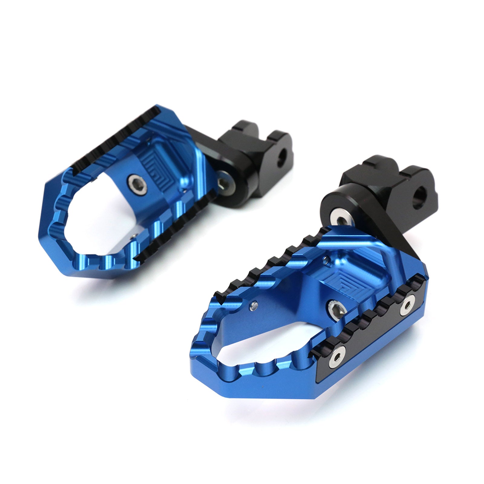 {Front}  Fits Triumph Scrambler 1200 Trident 660 TRC Touring 25mm Adjustable Foot Pegs - MC Motoparts