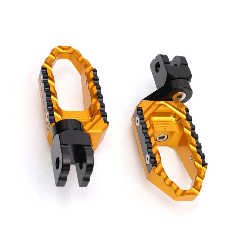 {Front}  Fits Tuono 125 660 1000 V4R TRC Touring 25mm Adjustable Wide Foot Pegs - MC Motoparts