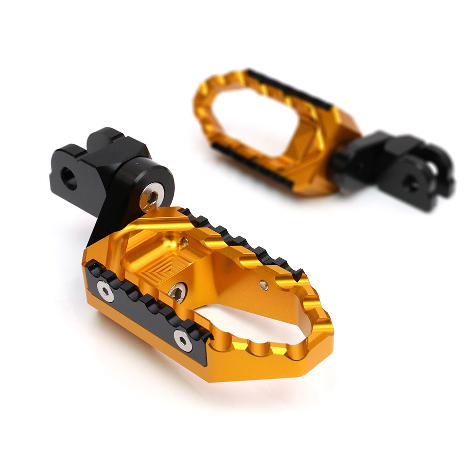 {Front}  Fits Ducati DesertX Multistrada V2 V4 S RS TRC Touring 25mm Muti-Step Foot Pegs - MC Motoparts