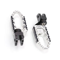 {Front}  Fits Tuono 125 660 1000 V4R TRC Touring 25mm Adjustable Wide Foot Pegs - MC Motoparts