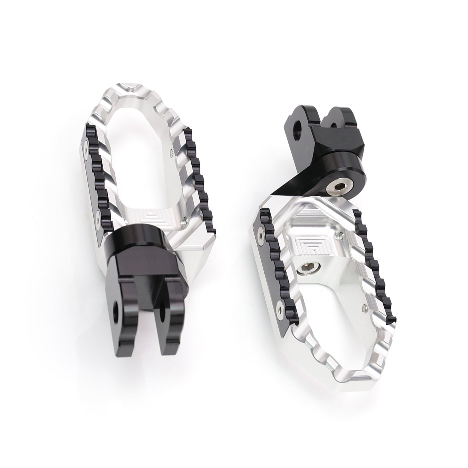 {Front}  Fits Tuono 125 660 1000 V4R TRC Touring 25mm Adjustable Wide Foot Pegs - MC Motoparts