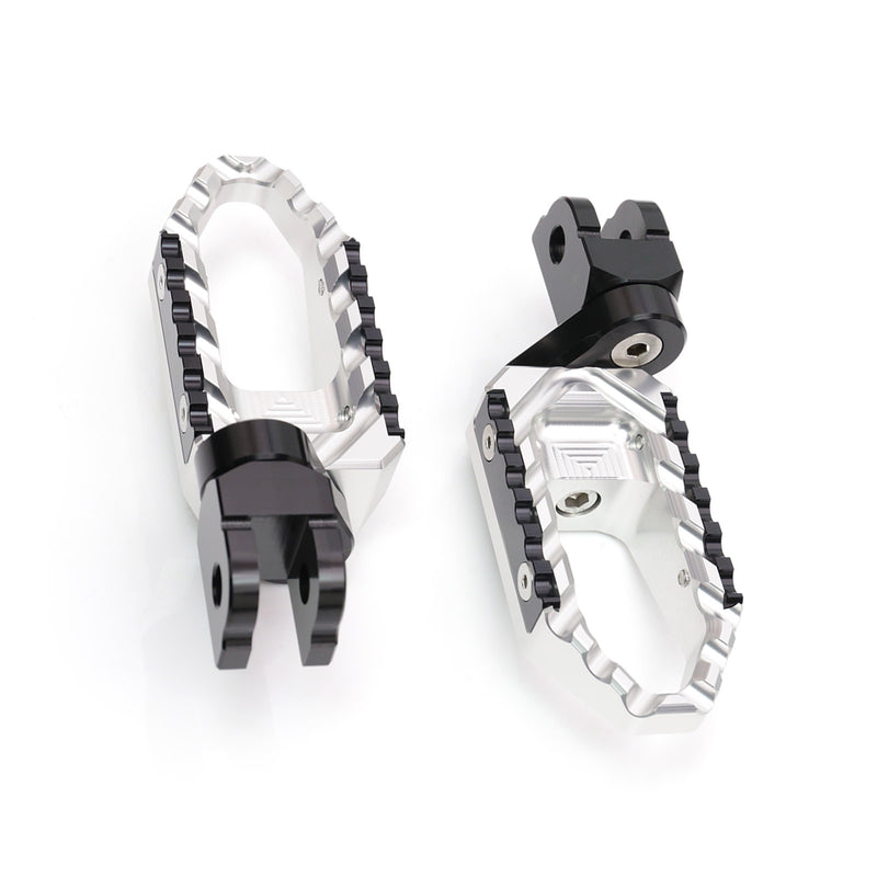 {Front}  Fits Tuono 125 660 1000 V4R TRC Touring 25mm Adjustable Wide Foot Pegs - MC Motoparts