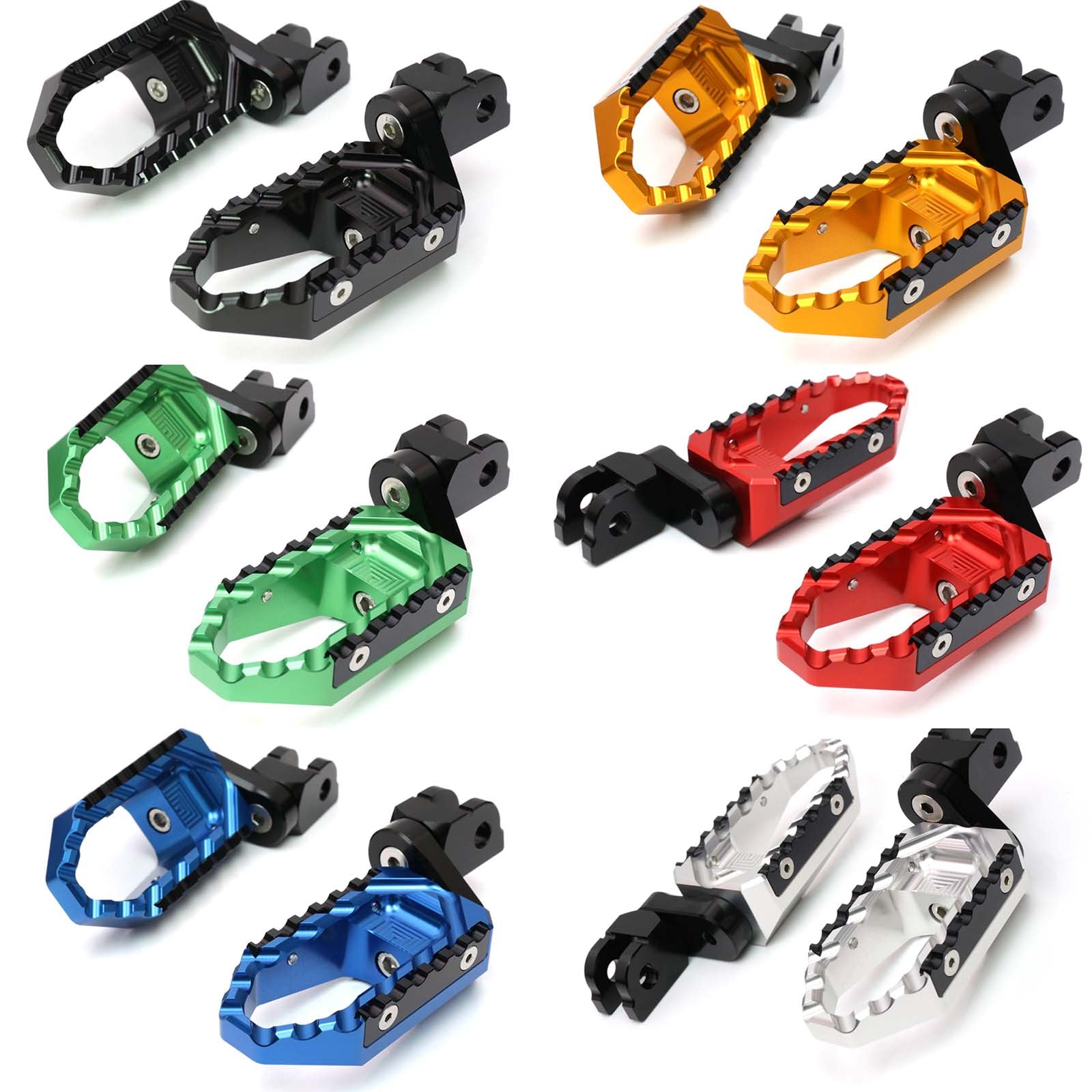 {Front}  Fits Harley Davidson Sportster Heritage TRC Touring 25mm Wide Foot Pegs - MC Motoparts
