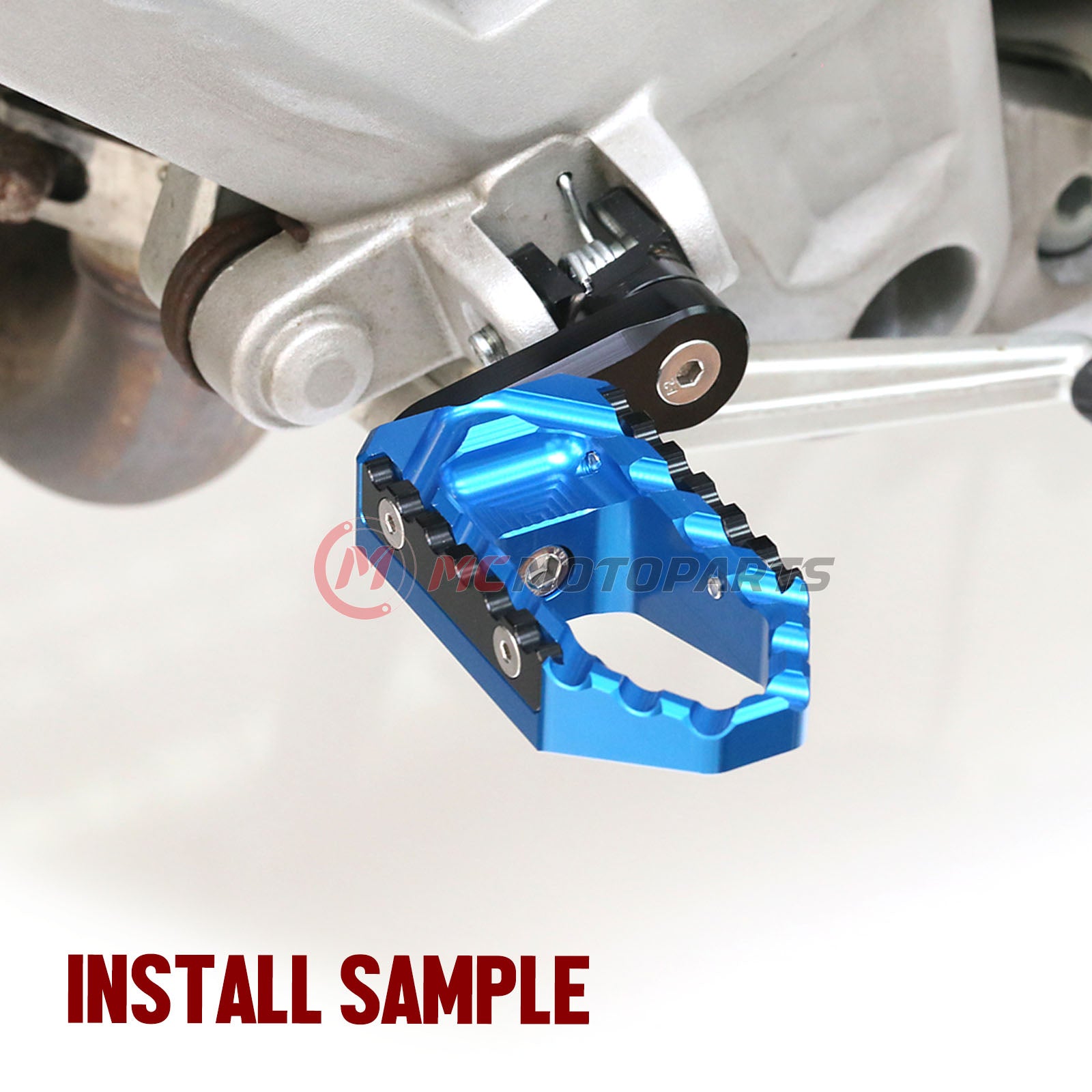 {Front}  Fits Harley Davidson Sportster Heritage TRC Touring 40mm Multi-Step Wide Foot Pegs - MC Motoparts