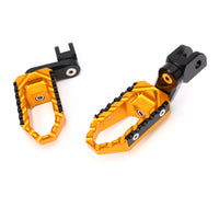 {Front}  Fits Moto Guzzi V9 V7 V100 TRC Touring 40mm Adjustable Wide Foot Pegs - MC Motoparts