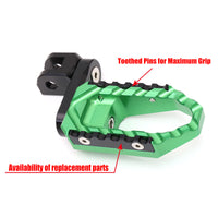 {Front}  Fits Moto Guzzi V9 V7 V100 TRC Touring 40mm Adjustable Wide Foot Pegs - MC Motoparts