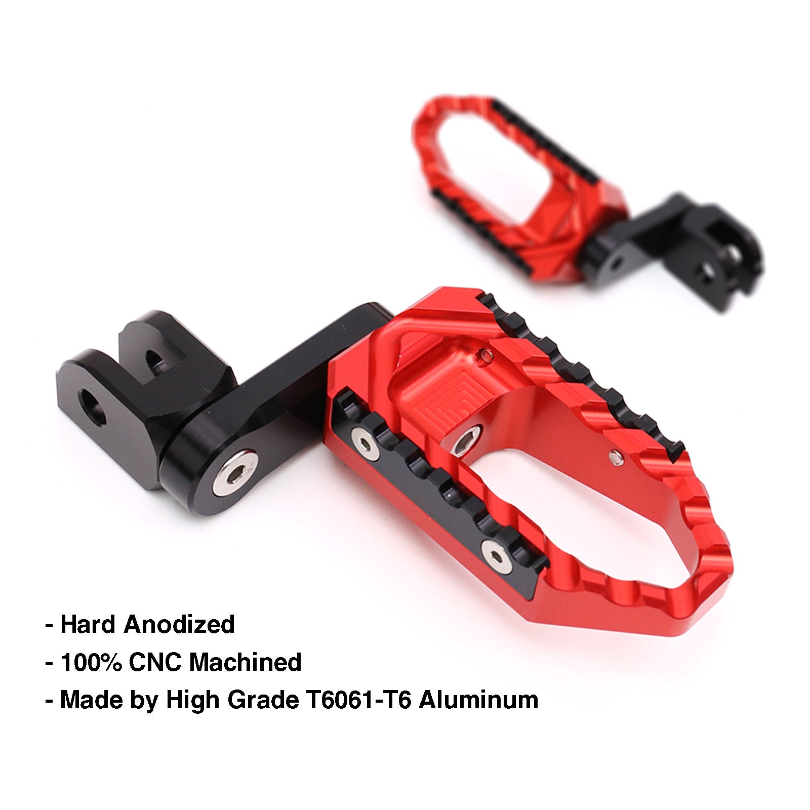 {Front}  Fits Moto Guzzi V9 V7 V100 TRC Touring 40mm Adjustable Wide Foot Pegs - MC Motoparts