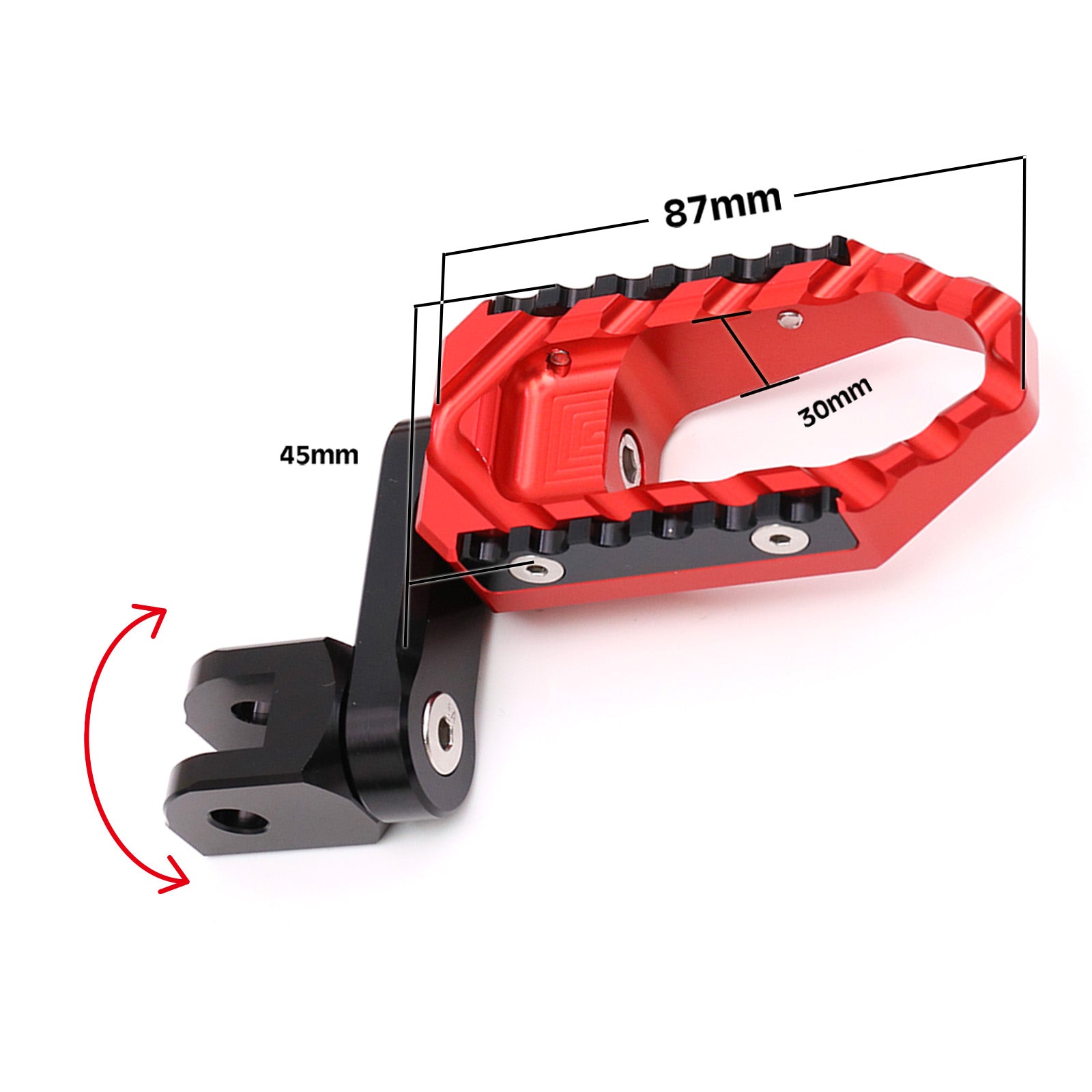 {Front}  Fits Ryvid Anthem 2024 TRC Touring 40mm Adjustable Wide Foot Pegs - MC Motoparts