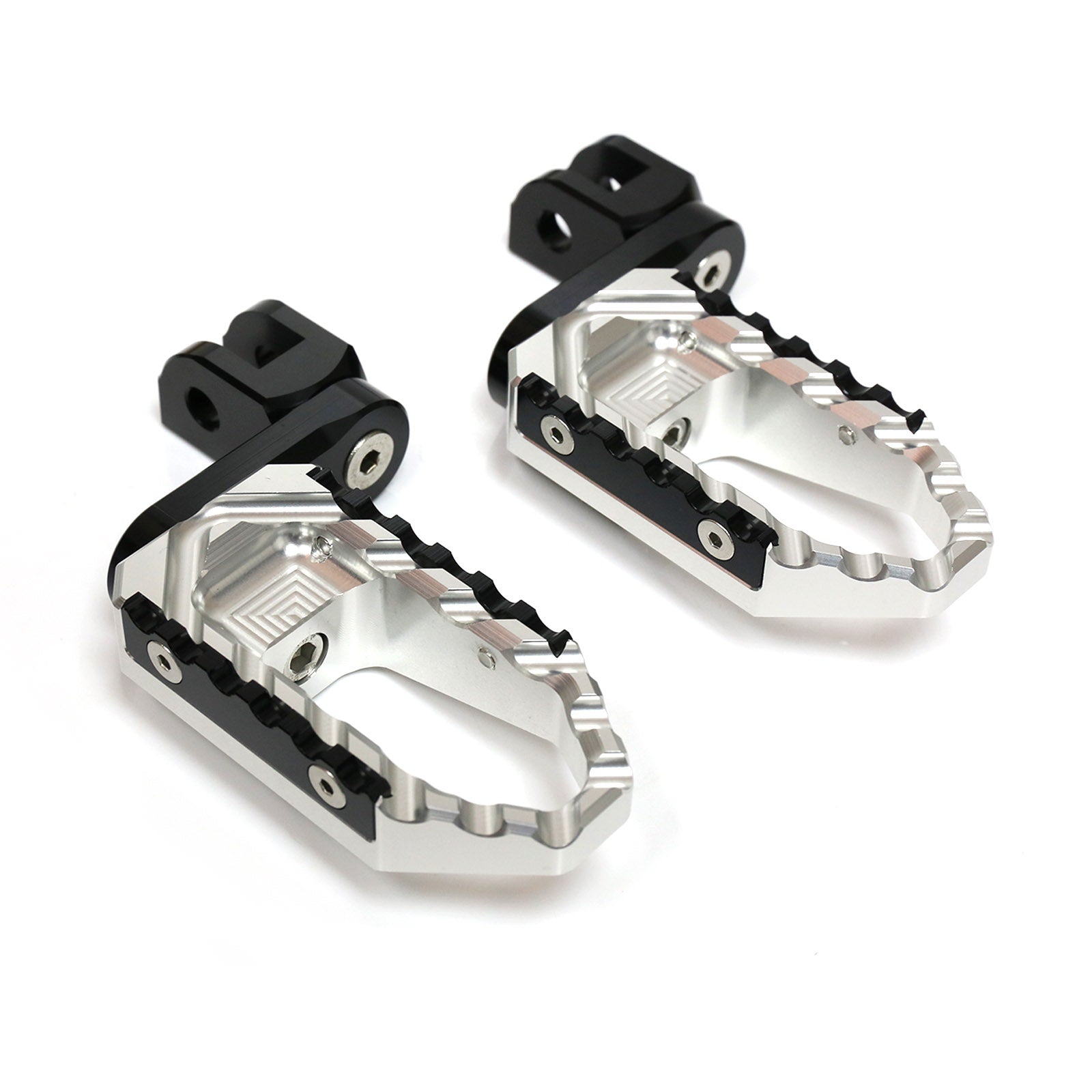 {Front}  Fits Ducati DesertX Multistrada V2 V4 S RS TRC Touring 40mm Muti-Step Foot Pegs - MC Motoparts