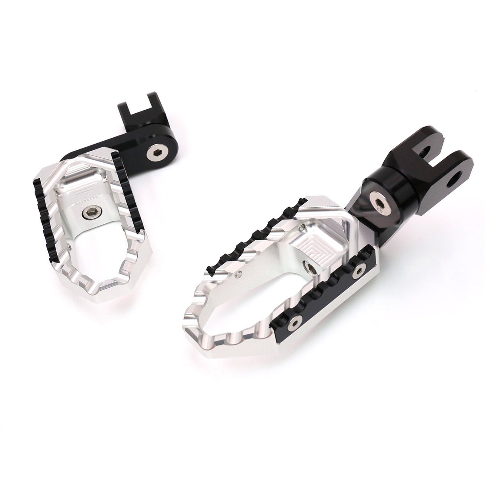 {Front}  Fits Moto Guzzi V9 V7 V100 TRC Touring 40mm Adjustable Wide Foot Pegs - MC Motoparts