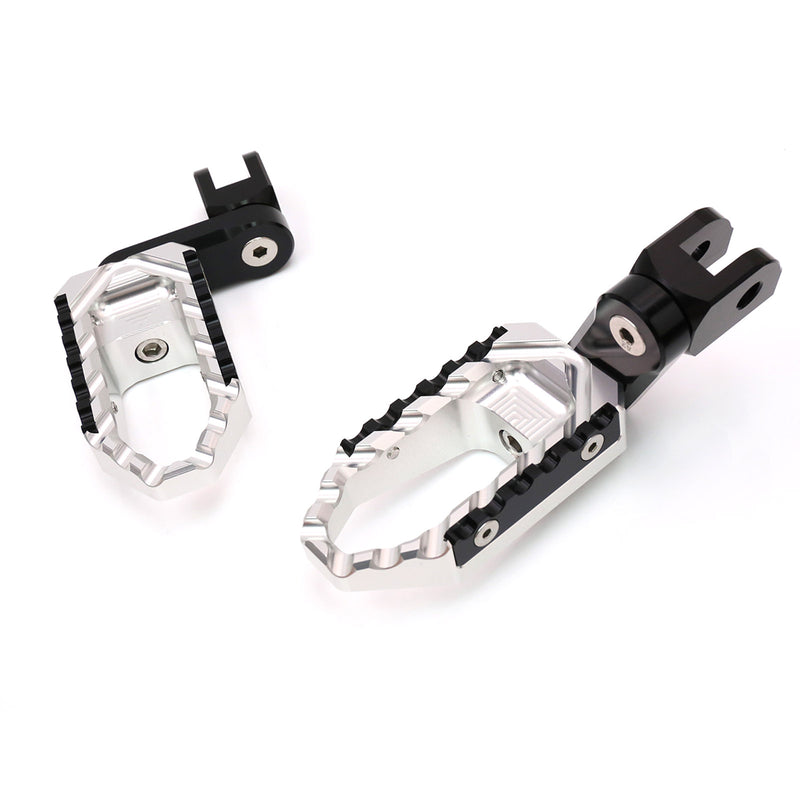 {Front}  Fits Moto Guzzi V9 V7 V100 TRC Touring 40mm Adjustable Wide Foot Pegs - MC Motoparts