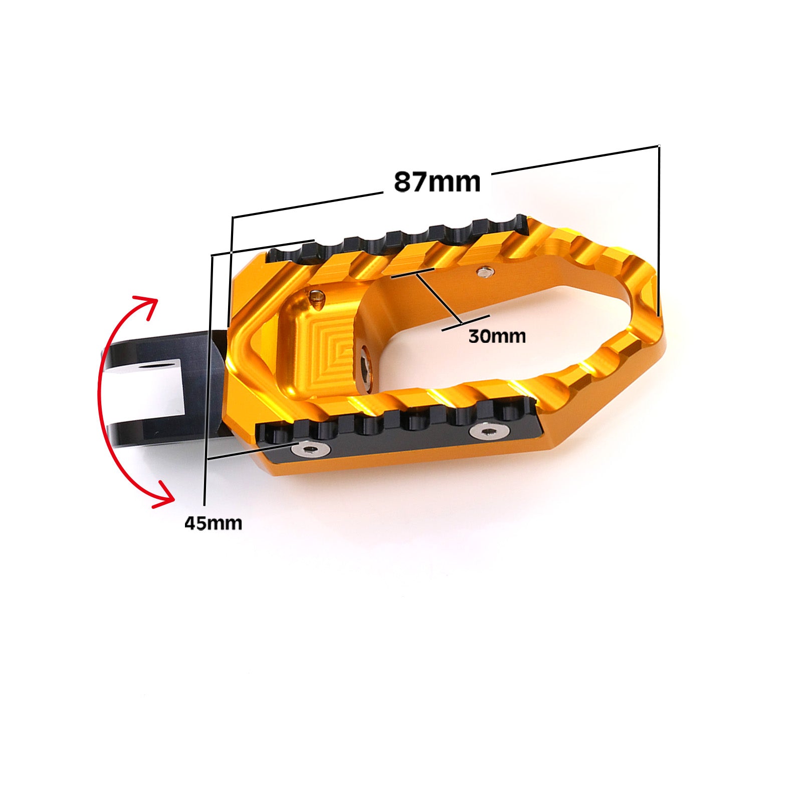 {Front}  Fits Yamaha XVS250 XVS400 Virago 250 TRC Touring Wide Foot Pegs - MC Motoparts