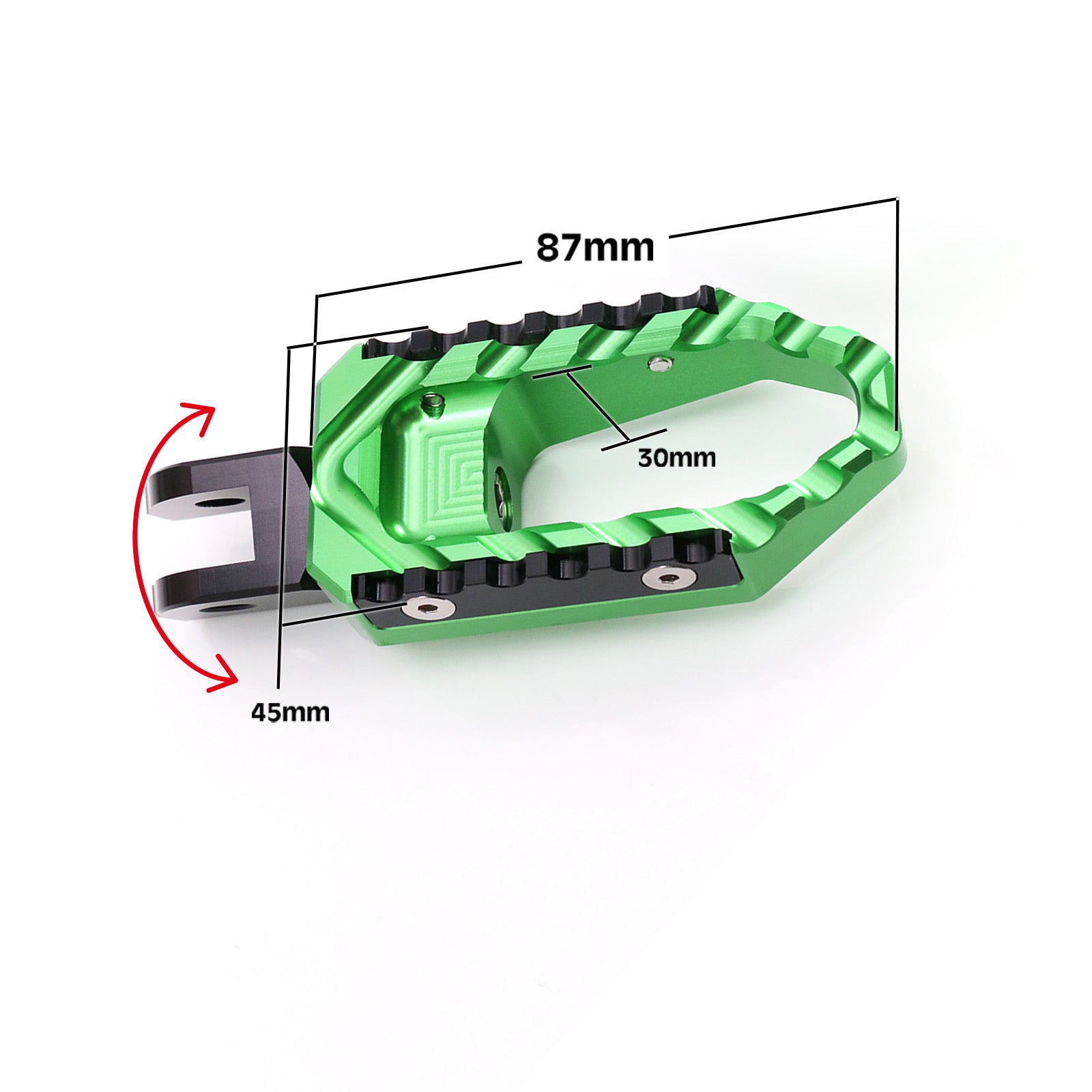 {Front}  Fits Triumph Scrambler 1200 Trident 660 TRC Touring Foot Pegs - MC Motoparts