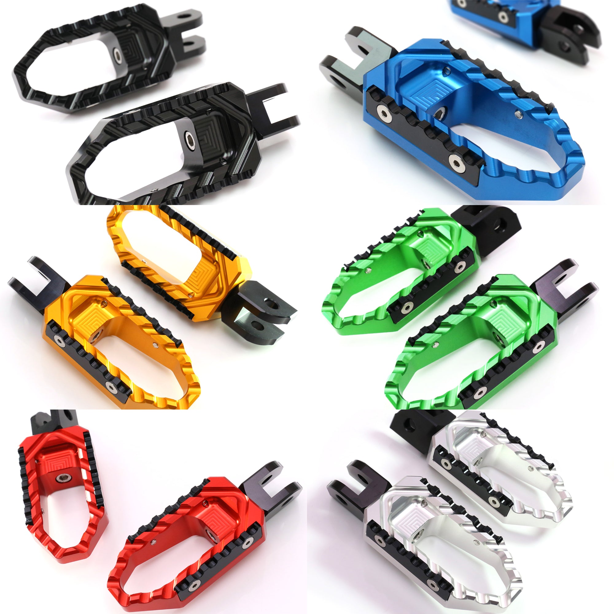 {Front}  Fits Triumph Scrambler 1200 Trident 660 TRC Touring Foot Pegs - MC Motoparts