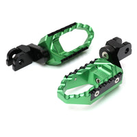 {Rear}  Fits Kawasaki ZH2 ZX-10R Z E-1 Ninja 7 25mm Adjustable TRC Touring Wide Foot Pegs - MC Motoparts