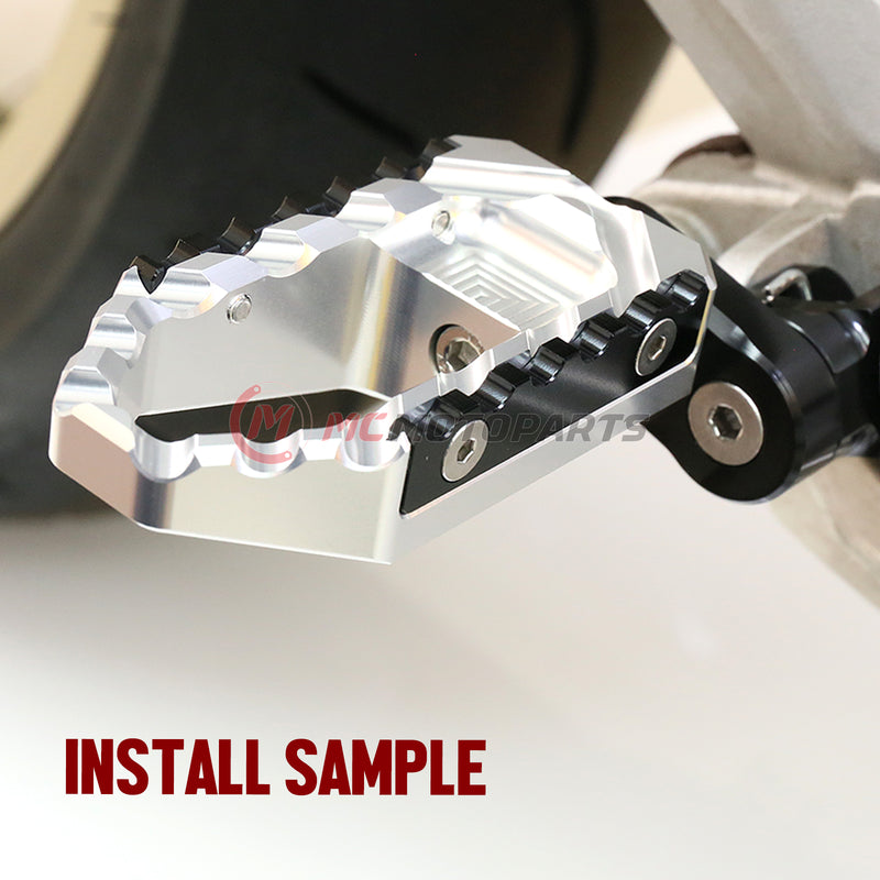{Rear}  Fits Ducati Supersport 950 Scrambler Nightshift 25mm Extension Rear TRC Touring Wide Foot Pegs - MC Motoparts