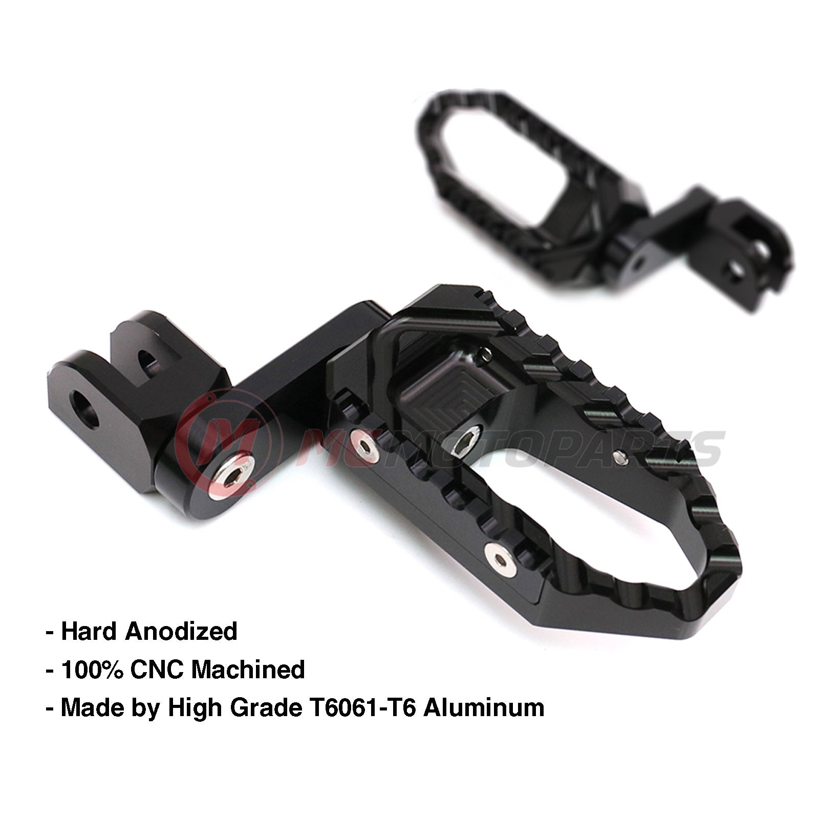 {Rear}  Fits Moto Guzzi V9 V7 V100 40mm Adjustable Rear TRC Touring Wide Foot Pegs - MC Motoparts