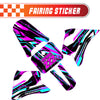 Graphic Kit Decals Fairing Sticker Custom Number For Razor MX350 MX400 - C003 Purple Geometric Burst - MC Motoparts