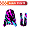 Graphic Kit Decals Fairing Sticker Custom Number For Razor MX350 MX400 - C003 Purple Geometric Burst - MC Motoparts