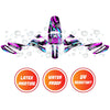 Graphic Kit Decals Fairing Sticker Custom Number For Razor MX350 MX400 - C003 Purple Geometric Burst - MC Motoparts