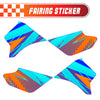 Graphic Kit Decals Fairing Sticker Custom Number For Razor MX350 MX400 - C004 Diagonal Stripes Burst - MC Motoparts