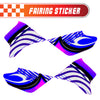 Graphic Kit Decals Fairing Sticker Custom Number For Razor MX350 MX400 - C006 Blue Burst Stripe - MC Motoparts