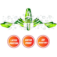 Graphic Kit Decals Fairing Sticker Custom Number For Razor MX350 MX400 - C007 Verdant Spikes - MC Motoparts