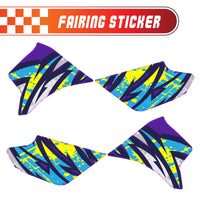 Graphic Kit Decals Fairing Sticker Custom Number For Razor MX350 MX400 - C008 Kaleidoscope Blast - MC Motoparts